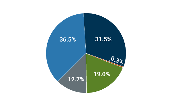 Chart explaining our energy mix