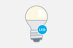 Illustration of an energy-saving light bulb