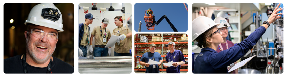 Collage of Wolf Creek employees working