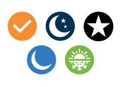 Icons representing available rate plans in Missouri